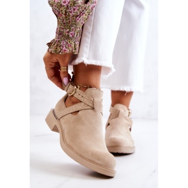 PL5 Bottines En Cuir Pour Femme Avec Une Découpe Beige Clair Ramos 1 PL5 Bottines En Cuir Pour Femme Avec Une Découpe Beige Clair Ramos 1