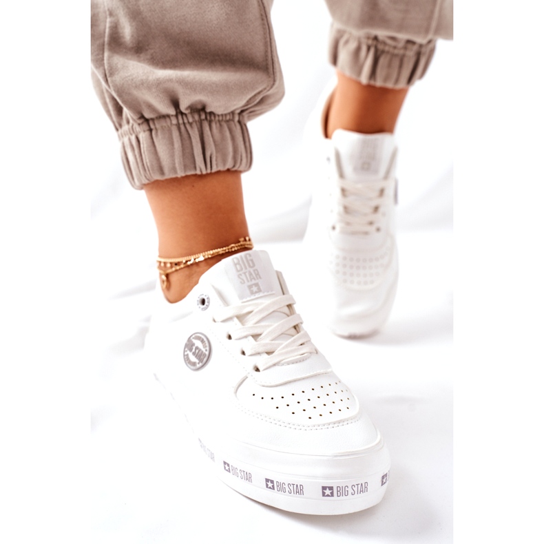 Baskets en cuir On The Big Star II274075 Platform Blanc blanche 3