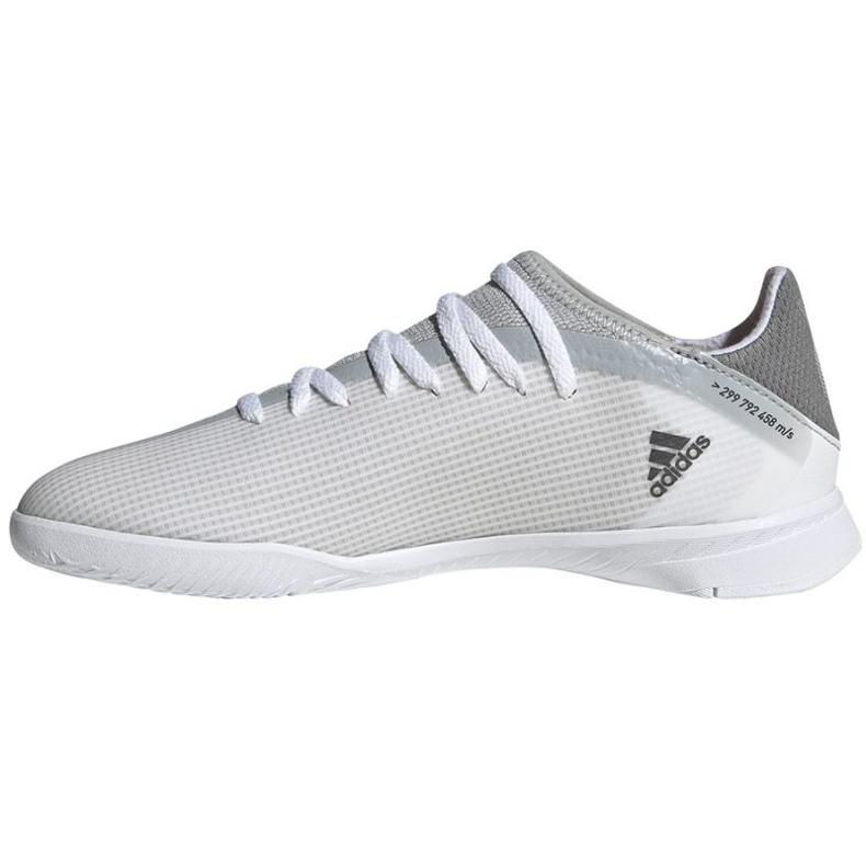 Chaussures de foot Adidas X Speedflow.3 In Jr FY3315 gris, blanc nuances de gris 1