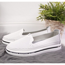 Chaussures ajourées en cuir Filippo W PAW342 blanc blanche 2