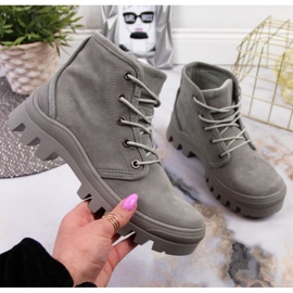 Baskets Filippo W PAW325B en cuir gris 1