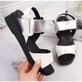 Sandales compensées Potocki W WOL75B blanc 1