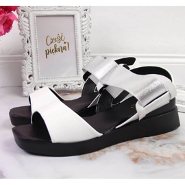 Sandales compensées Potocki W WOL75B blanc blanche 2