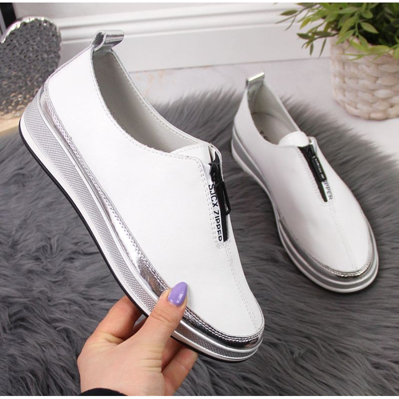 Chaussures en cuir T.Sokolski W SCA153A blanc blanche 1 Chaussures en cuir T.Sokolski W SCA153A blanc blanche 1