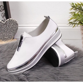 Chaussures en cuir T.Sokolski W SCA153A blanc 2