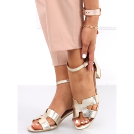 Sandales à talons Nabila Gold doré 1