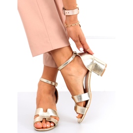 Sandales à talons Nabila Gold doré 2