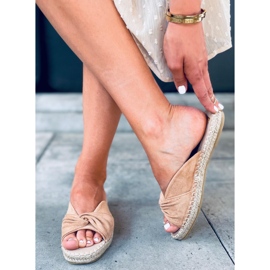 Espadrilles Teit Camel brun 3