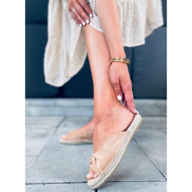 Espadrilles Teit Camel brun 1