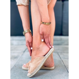 Espadrilles Teit Camel brun 4