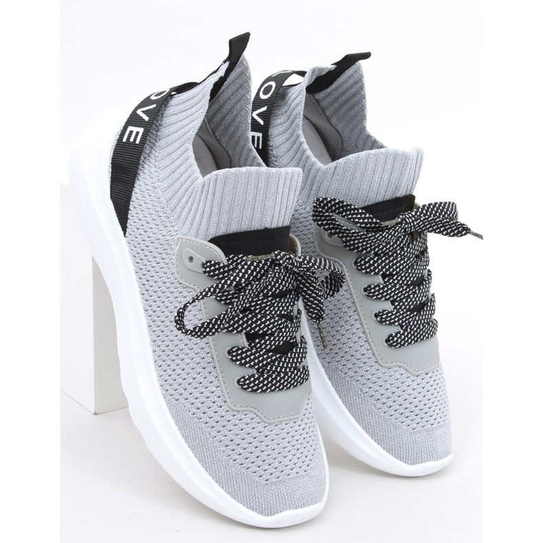 Otino Silvery chaussettes chaussures de sport gris 1 Otino Silvery chaussettes chaussures de sport gris 1