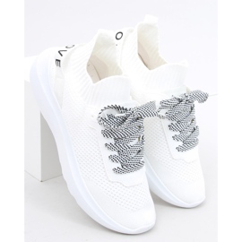 Otino White chaussettes chaussures de sport blanc 1