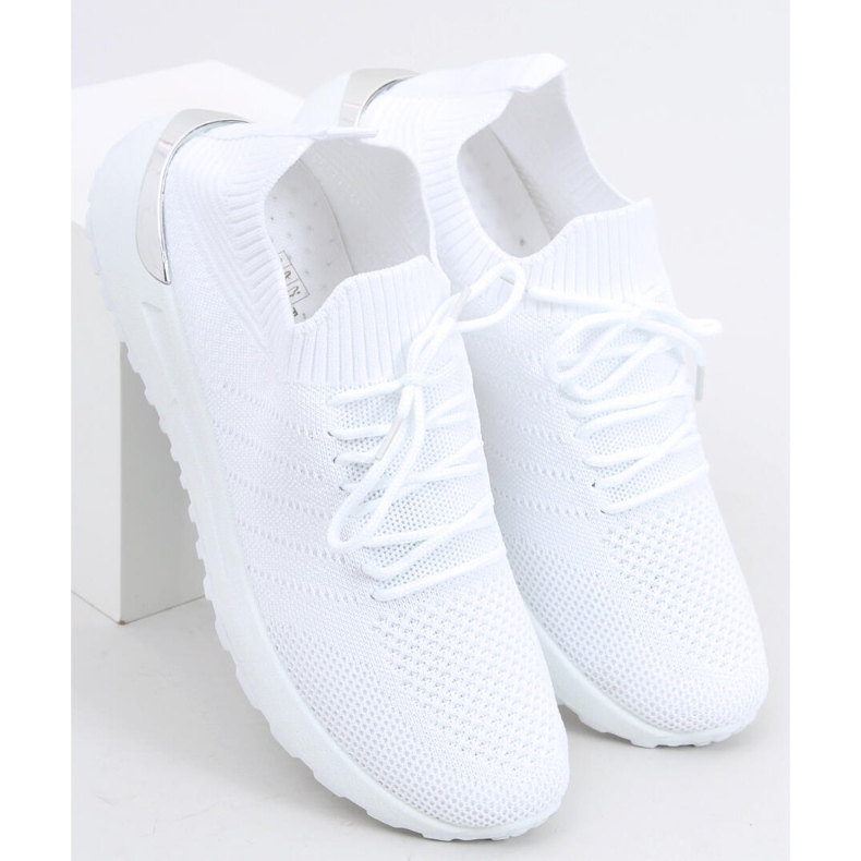 Chaussettes Bello White chaussures de sport blanc 1