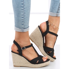 Sandales espadrilles sur le coin Basam Noir le noir 2