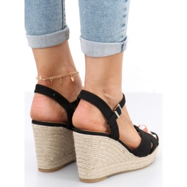 Sandales espadrilles sur le coin Basam Noir le noir 5