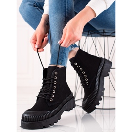 Melisa Baskets à la mode sur la plate-forme le noir 2