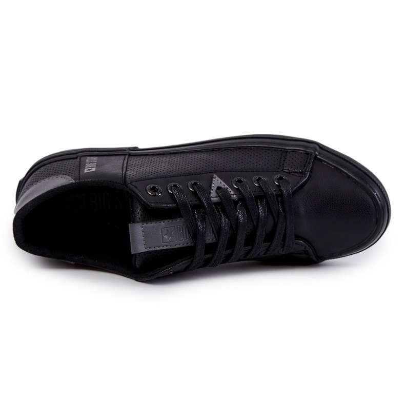 Baskets en cuir pour hommes Big Star JJ174227 Noir le noir 1 Baskets en cuir pour hommes Big Star JJ174227 Noir le noir 1