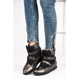 Show It Baskets brillantes gris 1