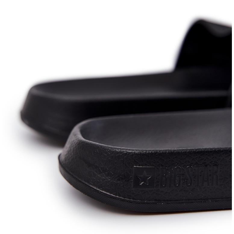 Flip pour hommes -flops avec le logo noir JJ174505 Big Star le noir 1 Flip pour hommes -flops avec le logo noir JJ174505 Big Star le noir 1
