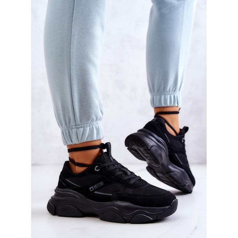 Baskets Femme Chaussures de Sport Big Star JJ274578 Noir 2