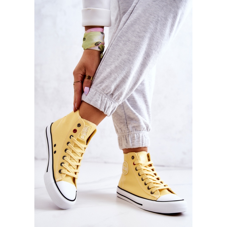 Baskets Montantes Femme Big Star JJ274207 Jaune 2