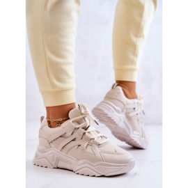 Chaussures de sport femme Baskets Beige Daren 2