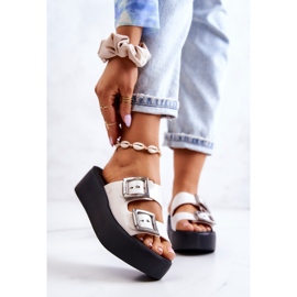 Parfumé ZAXY HH285181 Chaussons Caoutchouc Blanc-Noir blanche 1 Parfumé ZAXY HH285181 Chaussons Caoutchouc Blanc-Noir blanche 1