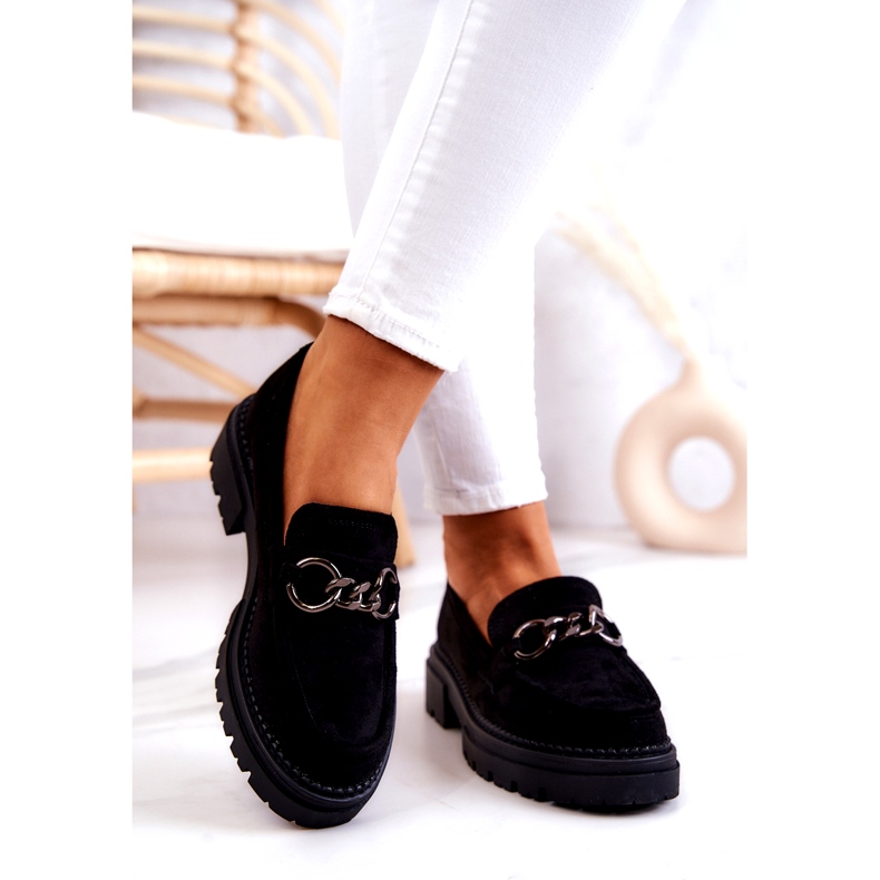 Mocassins en daim pour femmes La.Fi Black Willows le noir 2