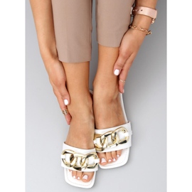 Chaussons avec chaîne Jasira Blanc 1