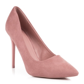 Escarpins en daim VICES rose 3
