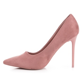 Escarpins en daim VICES rose 4
