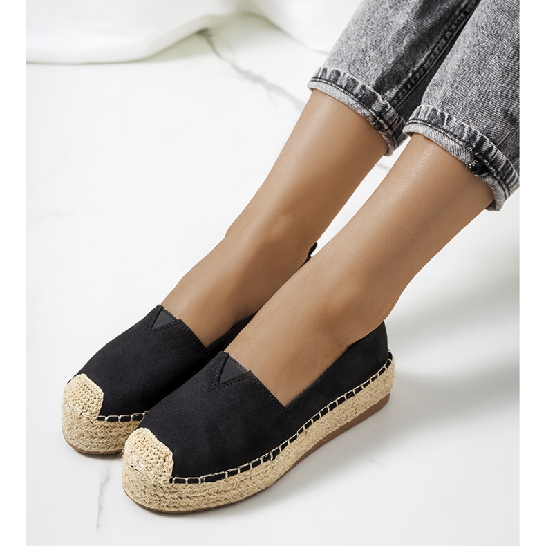 Espadrilles noires pour femmes de Rhianne le noir 1
