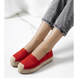 Espadrilles femme Rhianne rouges 1