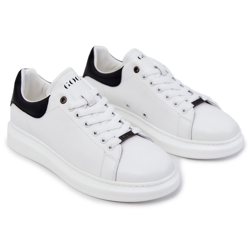 Chaussures de sport homme GOE JJ1N4064 Blanc blanche le noir 1