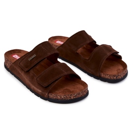 Chaussons Homme Avec Velcro Big Star JJ176002 Marron brun 1