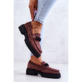 Mocassins Mocassins Daim La.Fi Marron Saphir brun 5