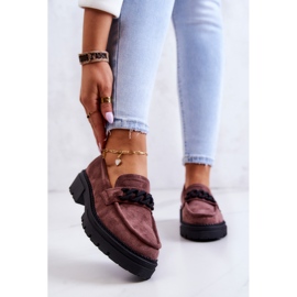Mocassins Mocassins Daim La.Fi Marron Saphir brun 1