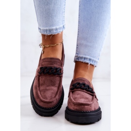 Mocassins Mocassins Daim La.Fi Marron Saphir brun 4