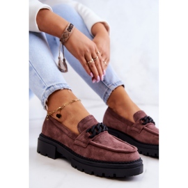 Mocassins Mocassins Daim La.Fi Marron Saphir brun 6