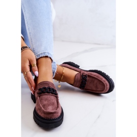Mocassins Mocassins Daim La.Fi Marron Saphir brun 7