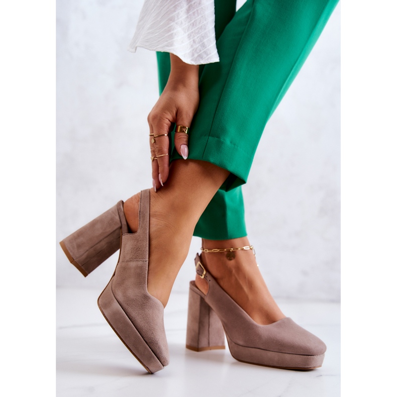 Escarpins Daim Maciejka 05441-10 Beige 2