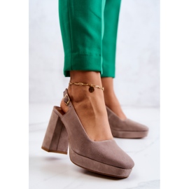 Escarpins Daim Maciejka 05441-10 Beige 3