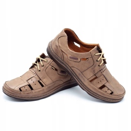 KENT Chaussures été homme ajourées 600 marron brun 1