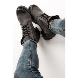 Vinceza Bottines à lacets avec protection gris 2