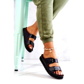 S.Barski Chaussons Corina Noirs Avec Boucle le noir 4 S.Barski Chaussons Corina Noirs Avec Boucle le noir 4