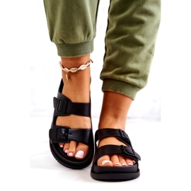 S.Barski Chaussons Corina Noirs Avec Boucle 2