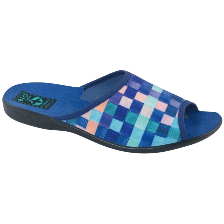 Chaussons Femme Adanex 27268 SAK1 violet bleu marine bleu orange 1