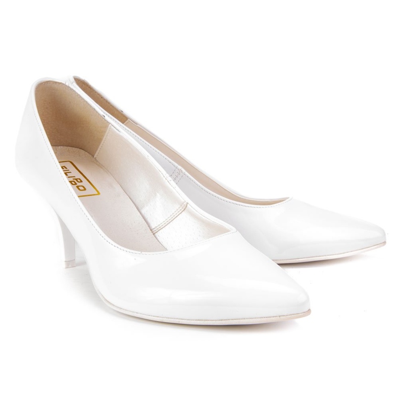 Filippo 2161 Escarpins Laqué Blanc 2