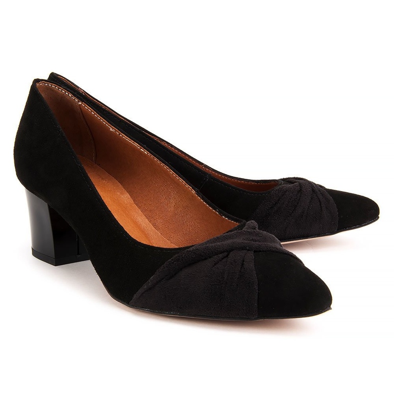 Escarpins Filippo 1348 daim noir 2