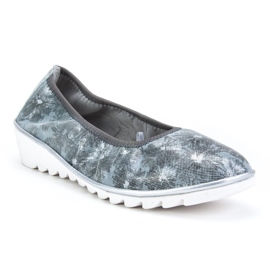 Chaussures en cuir Filippo DP046 / 18 Gr Fl gris bleu 1